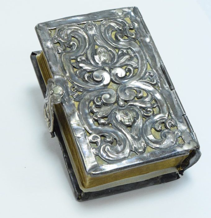 Prayerbook with silver cover